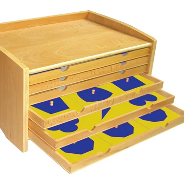 Детские развивающие игрушки beechwood для Монтессори, сенсорный материал, геометрический шкаф с 35 вставками