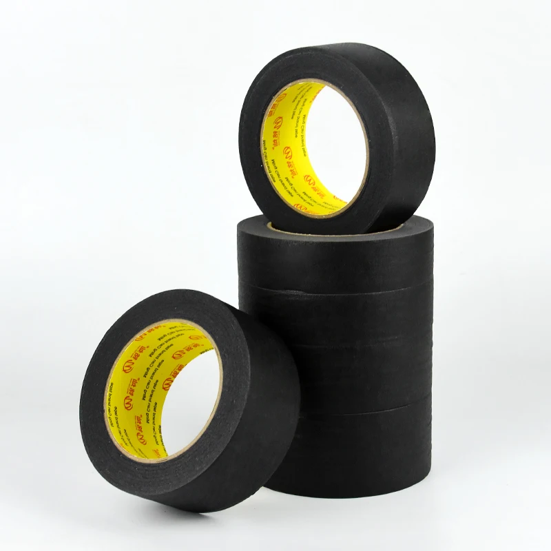 Painters Tape Rubber Glue Black Pre Tape Masking for Automotive Home Office Crafts DIY Art
