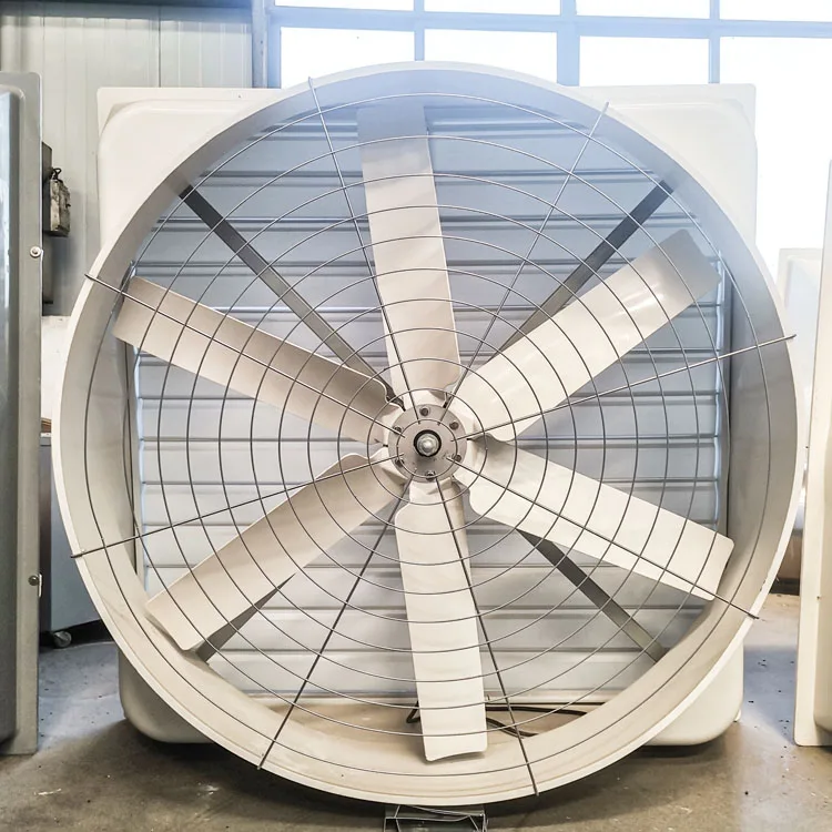 Hot Selling 1260/42 Inch Pig Farming Crate Fattening Finishing Negative Pressure Farming  Exhaust Fan, Frp Cone Exhaust Fan