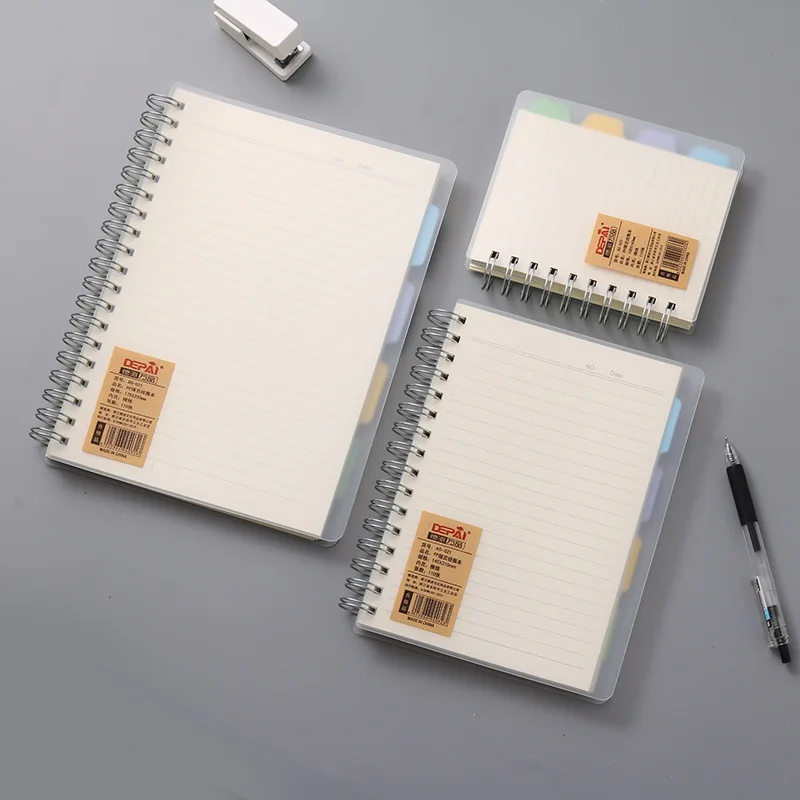 A5 110 Sheers Pp Cover Spiral Notebook Notebook For Students Tabs Office Custom School Use