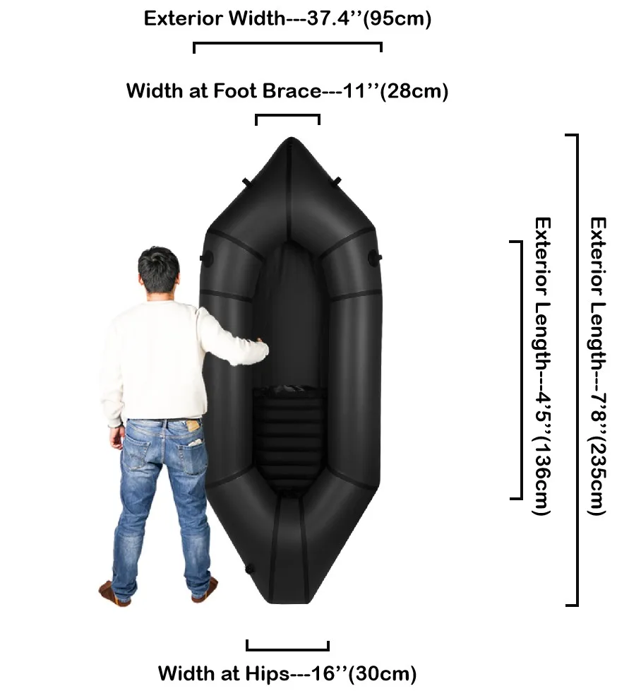 tpu pack raft whitewater tpu inflatable packraft Customized packraft  tpu lightweight packraft ultralight inflatable pack raft