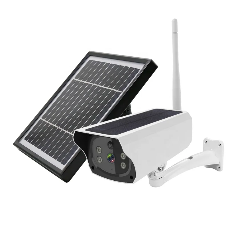 Full Color Night Vision Low Power Outdoor PTZ Camera Wireless Security WiFi 4G Network CCTV Solar Camera