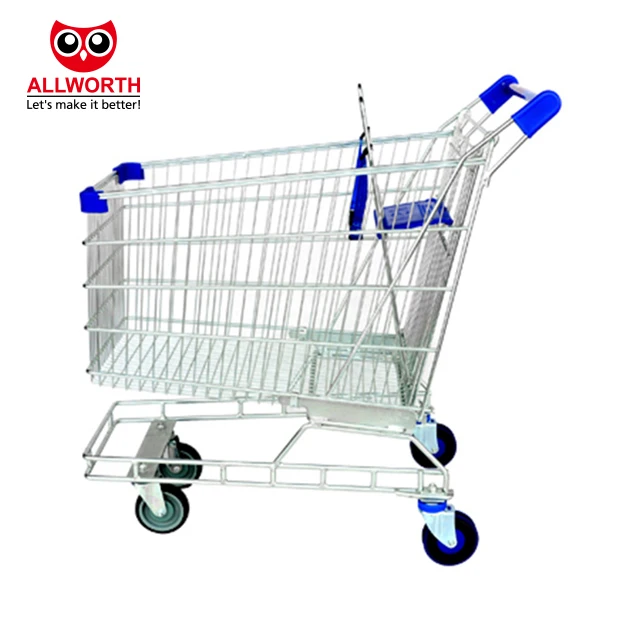Popular 4 wheels manufacturer factory  new design patented supermarket shopping cart