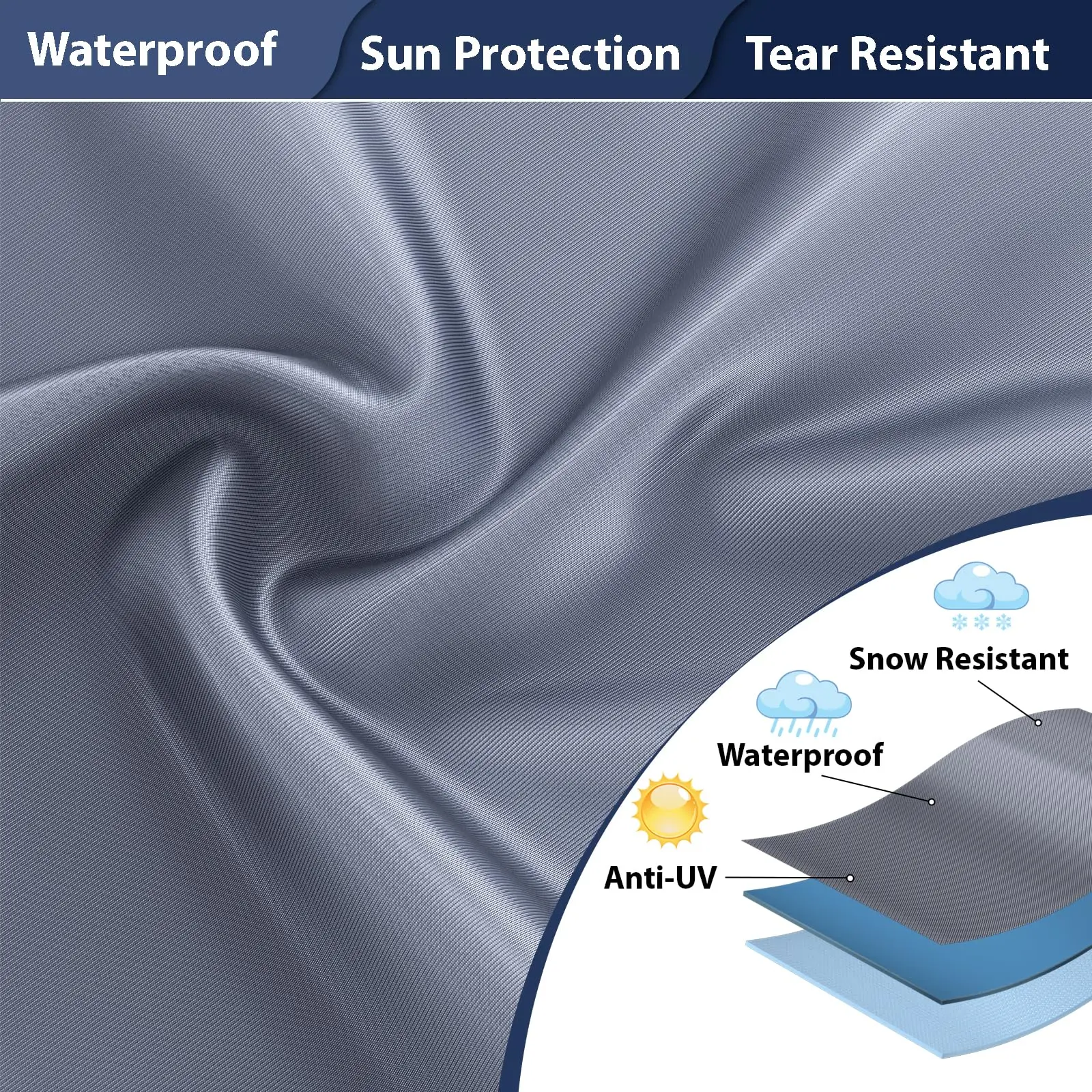 Outdoor Furniture Cover Patio Furniture Covers Waterproof for Chairs Heavy Duty 600D Waterproof Patio Chair Covers