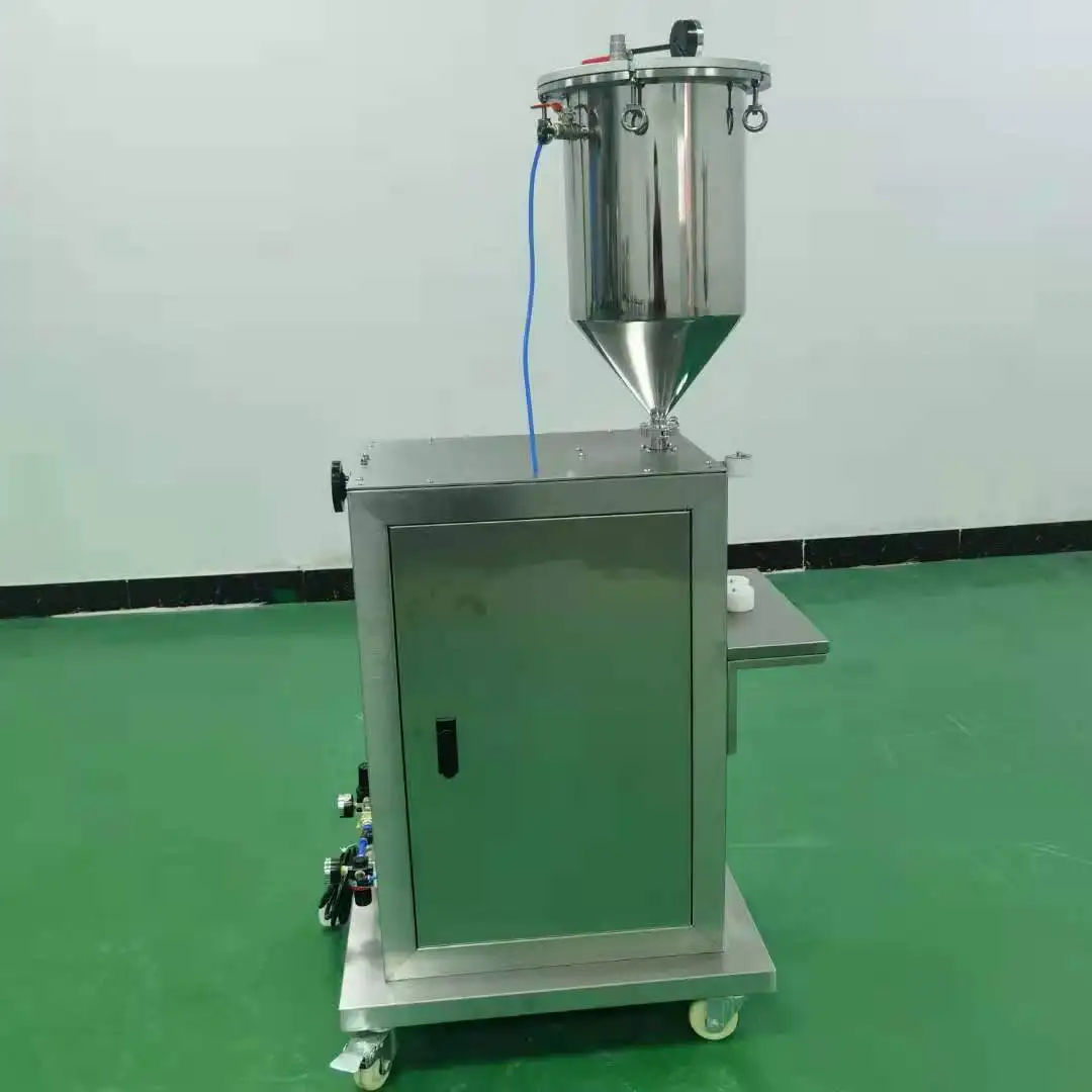 gel viscous cosmetic cream prefilled filler semi automatic plastic manual syringe filling machine