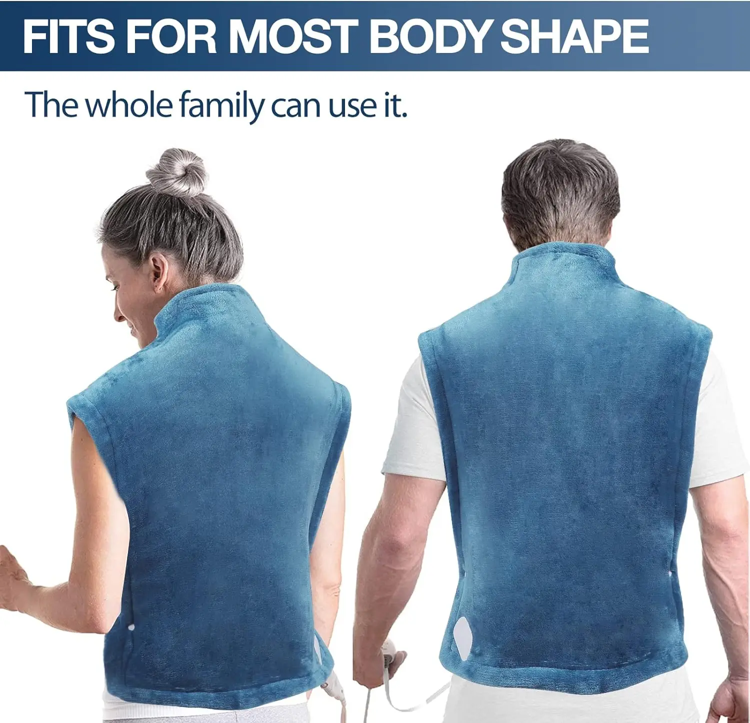 Heating Pad for Neck and Shoulder and Back, Electric Heating Wrap with Overheating Protection