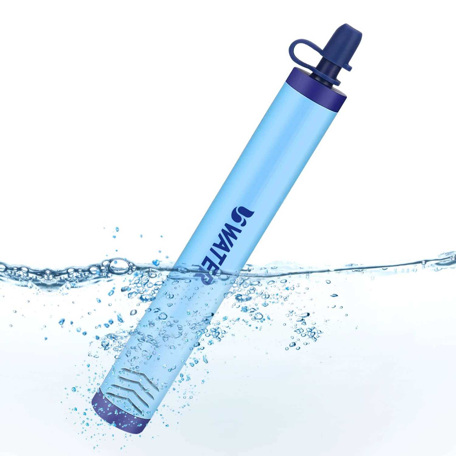 Portable outdoor water filter, straw purifier, outdoor camping survival water purifier