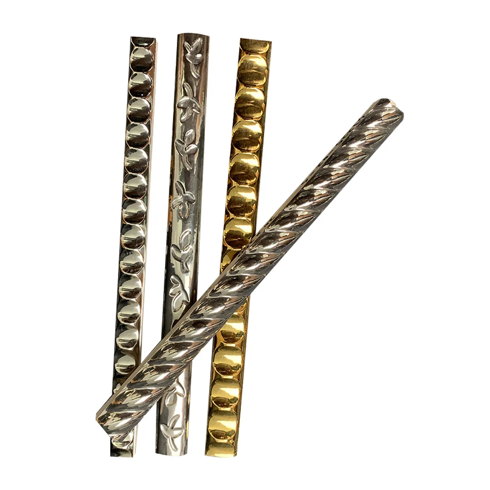 Gold Trim Tiles Silver Pencil Border Tile 40x300mm Price in FOSHAN