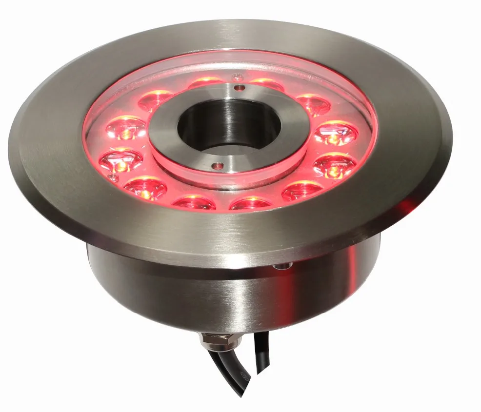 dmx control stainless steel wireless motif led fountain ring light