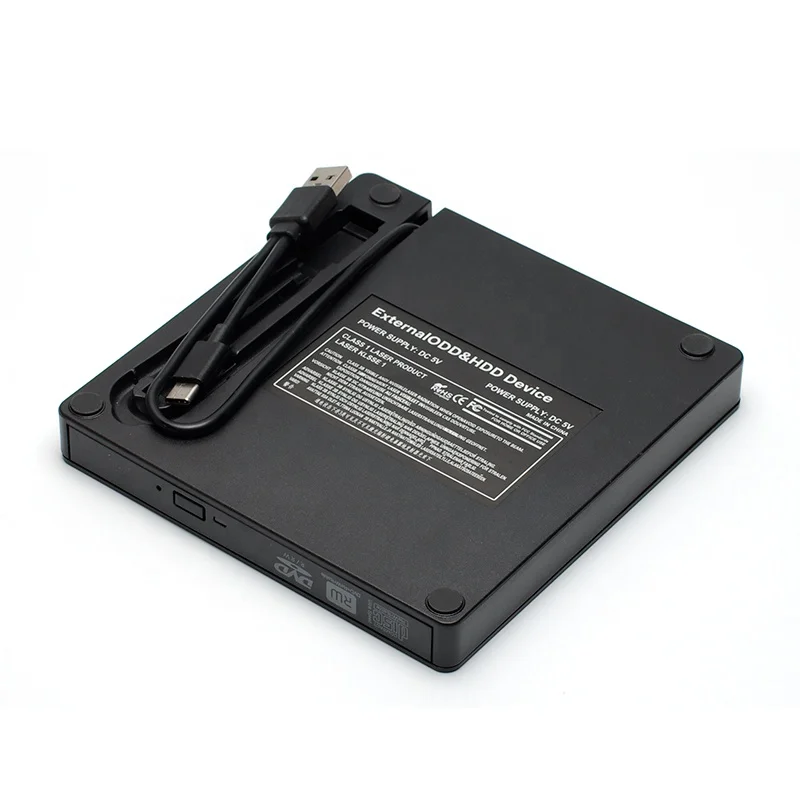 Внешний DVD-рекордер с CD-печатью высокоскоростной USB/Type-c интерфейсный