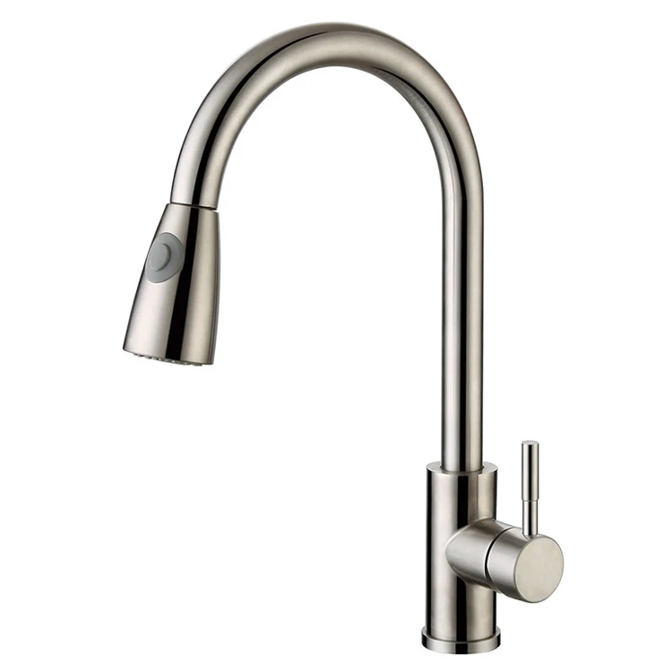 Top Quality Stainless Steel Kitchen Faucet Rust-Resistance Kitchen Faucet Pull Kitchen Faucet Deck Mount