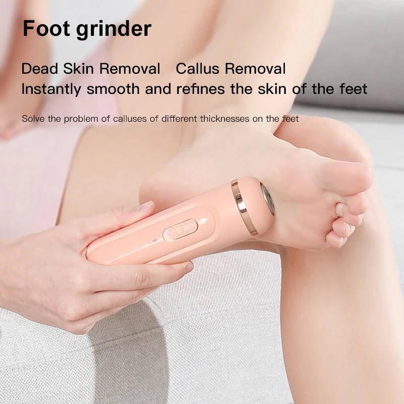 JMK Smart USB Rechargeable Foot Scrubber Hard Dead Skin Foot File Shaver Professional Vacuum Electric Callus Remover for Feet