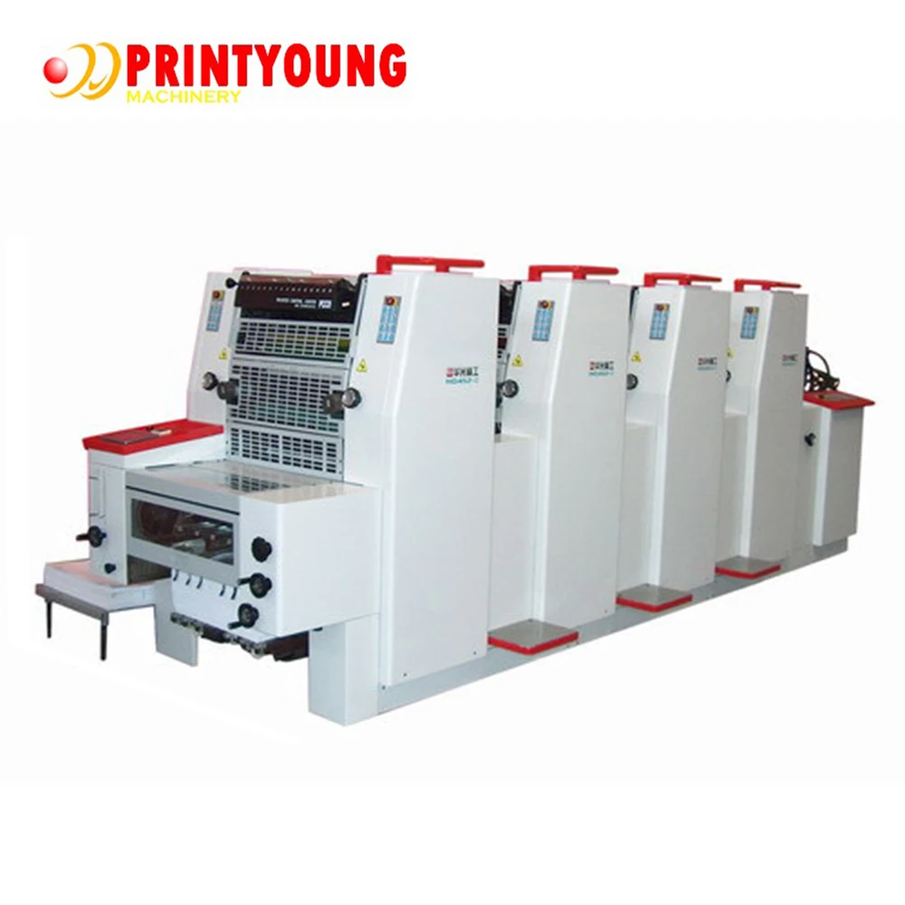 PRY-252B 4 Colour Offset Printing Machine Price Offset Printer Paper Printer Shops Multi Color Automatic 0.04~0.4mm CE Provided