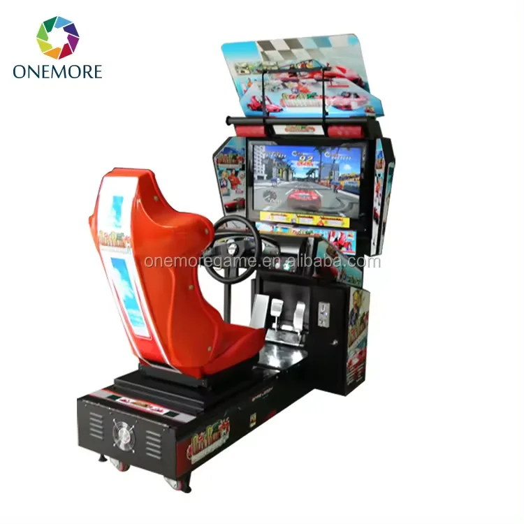 New 32 Inch Luxury Outrun Car Video Arcade Car Racing Game Machine Driving Simulator 3D Car Racing Game Machine