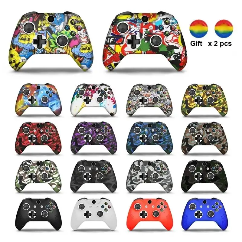 For Xbox One Camouflage Silicone Controller Case Skin Cover For Xbox One Controller