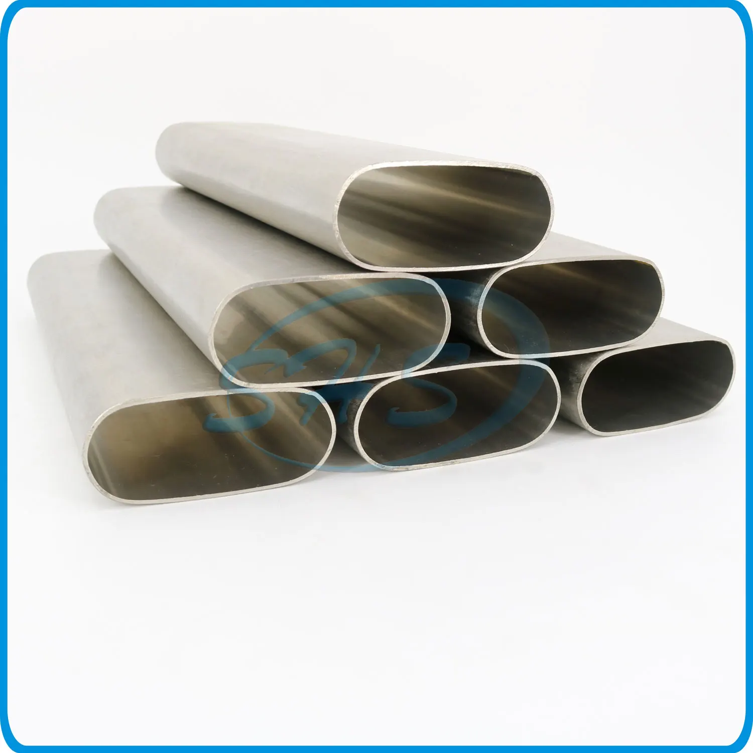 Flat Sided Oval Pipes AISI 201 304 316L Stainless Steel with Satin or Mirror ERW Tube Stainless Welded 300 Series Pipes