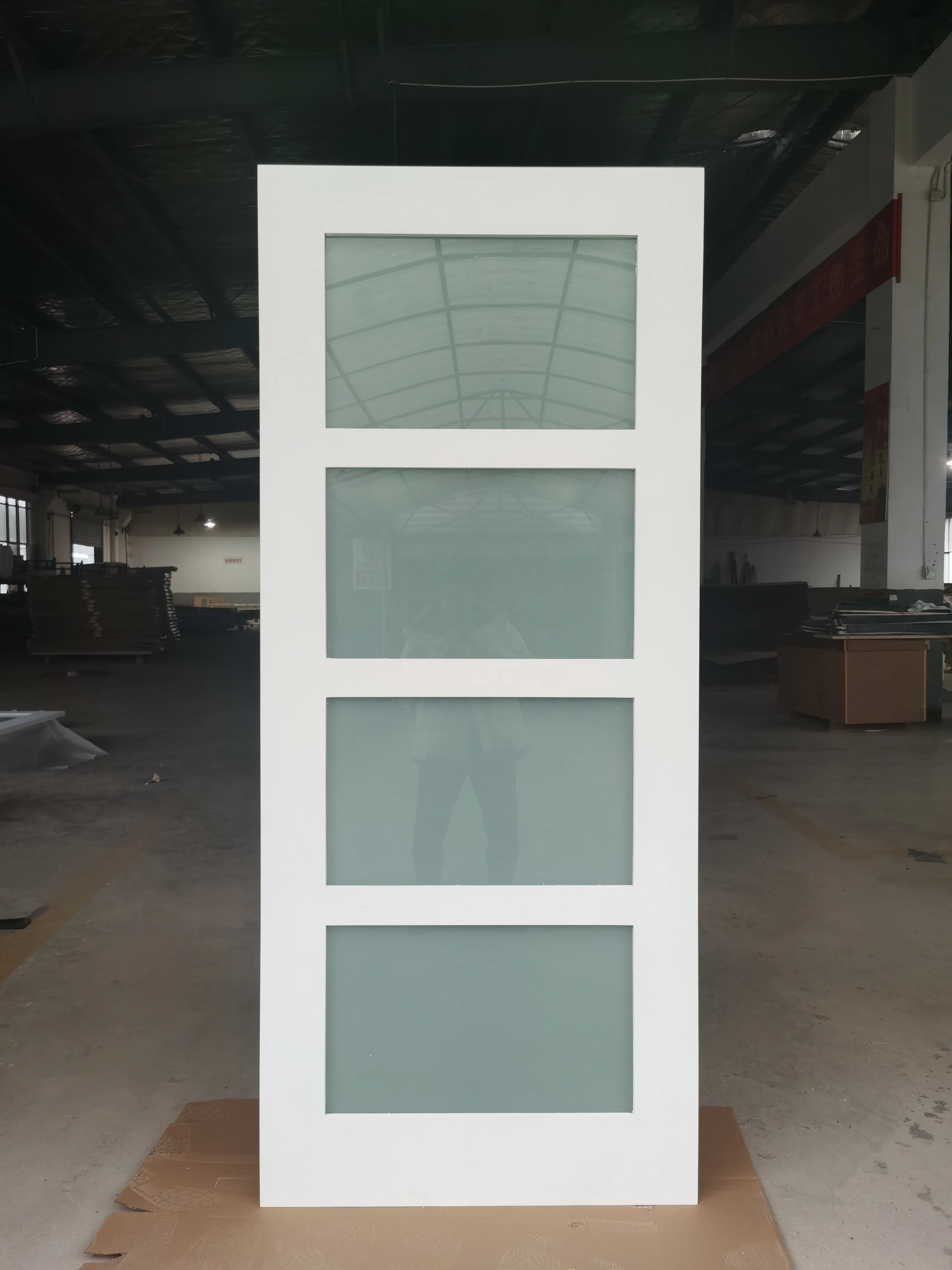 Doors for Rooms Wood Internal Full Glass Modern Color Solid Design White Decor Graphic Design Customized Wooden Door with Glass