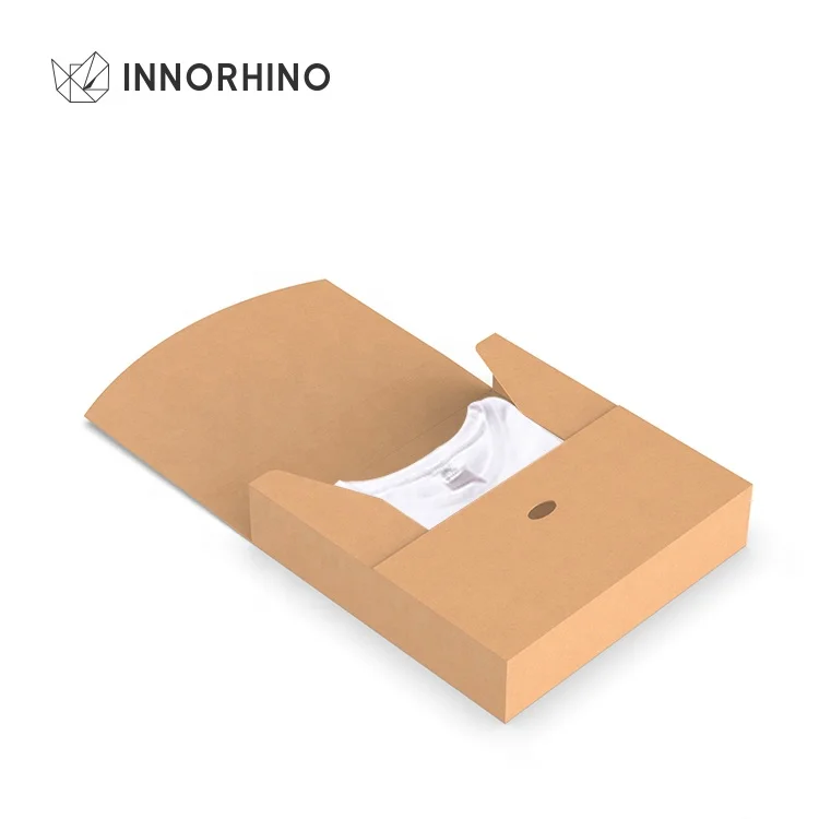 Envelope Box Eco-friendly Biodegradable Custom Recycle Kraft Paper Packaging Mailer Box For Clothes T-Shirt Gift Bag INNORHINO
