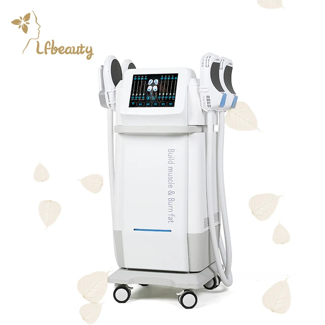 Lfbeauty novel technology electromagnetic Build Muscle Machine rf ems body shaping 4 handles hi emt slimming machine