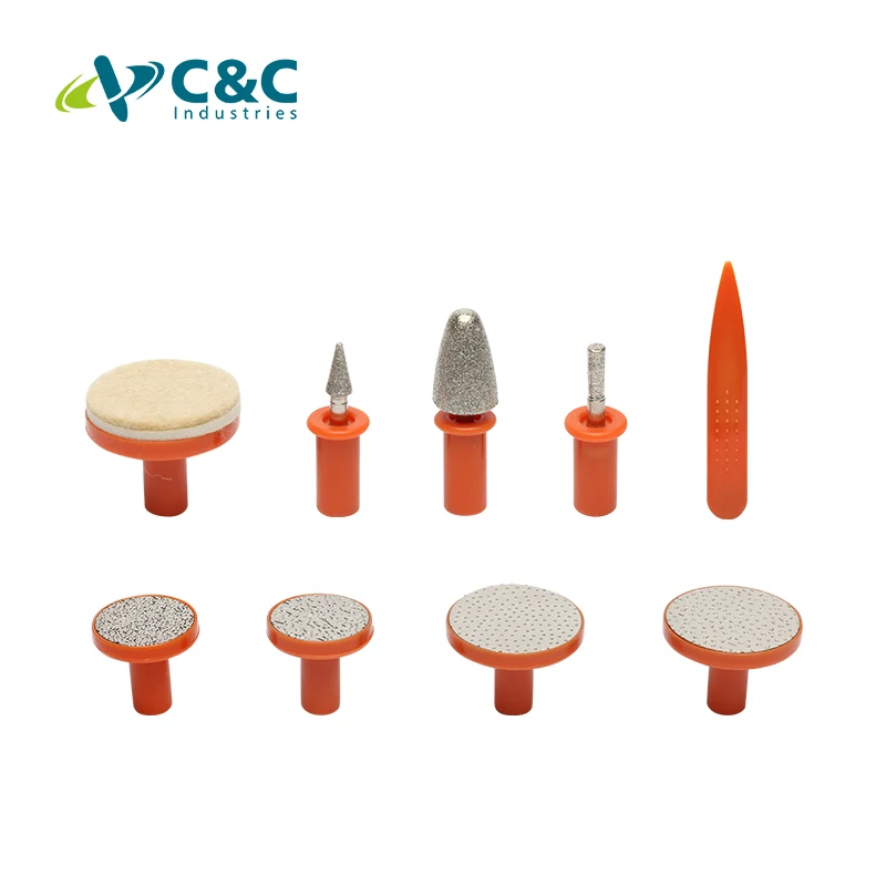 C&C Professional Rechargeable Nail Care Tools Rechargeable Electric Pedicure Kit  / Manicure Set With Light For Girls