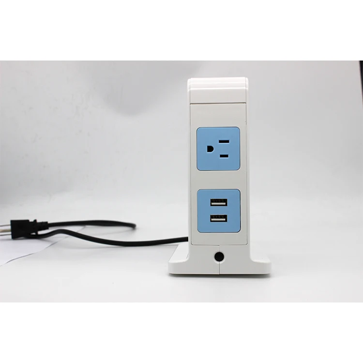 
New Trend USA Power Strip Surge Protector Electrical AC Way Outlet Cord Multi USB Switch Plug Tabletop Extension Socket 
