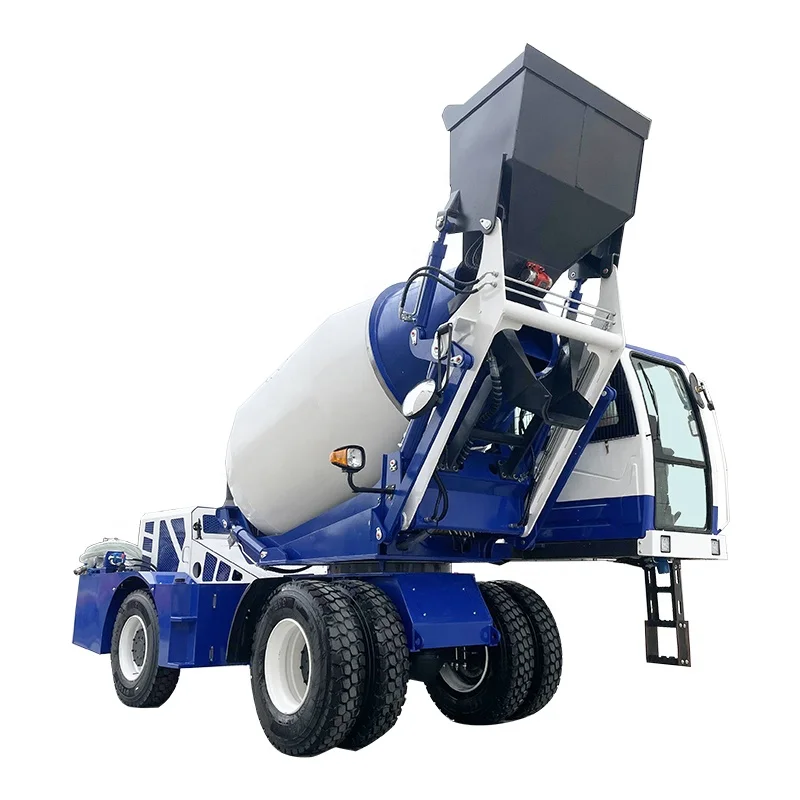 Auto Self Loading Concrete Mixer 2.4cbm 3.5 Volumetric Cement Pump Self Loading Cement Concrete Mixer Truck