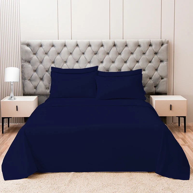 2024 Summer Hot Sale Fast Delivery 100% Polyester 93gsm King Size Breathable And Comfortable 6 Piece Bed Sheet Set