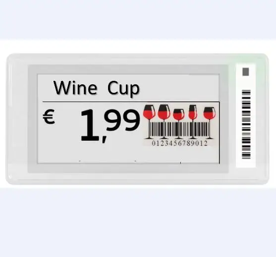 digital / Electronic price tag ble 5.0 electronic shelf label ESL Supermarket display price tag OEM/ODM