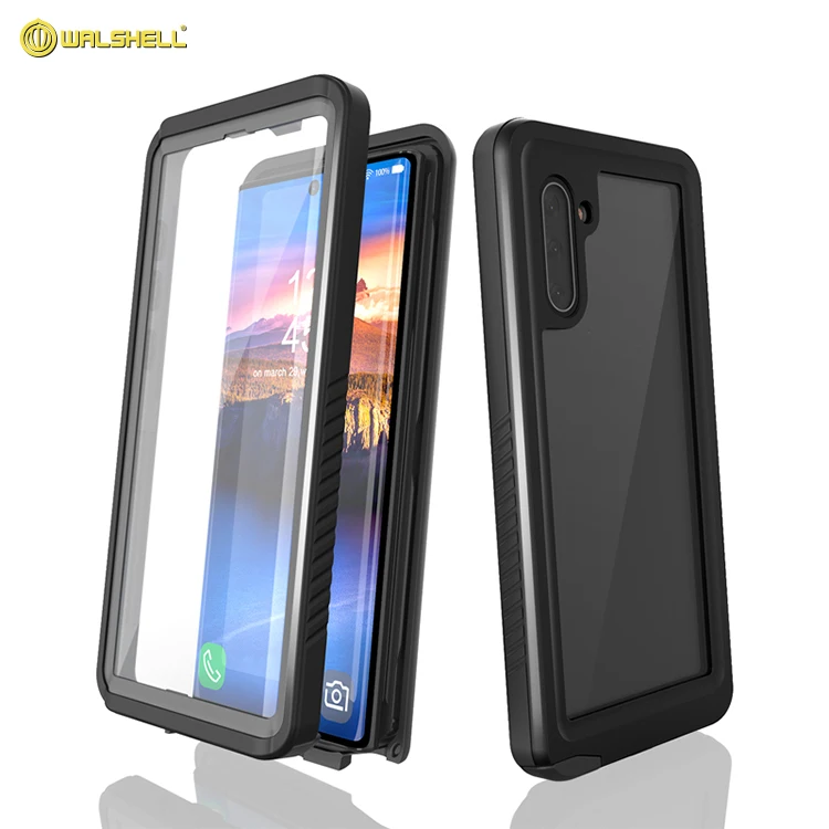 For Samsung note 10 plus shockproof case cover with built in screen protector waterproof carrying cases