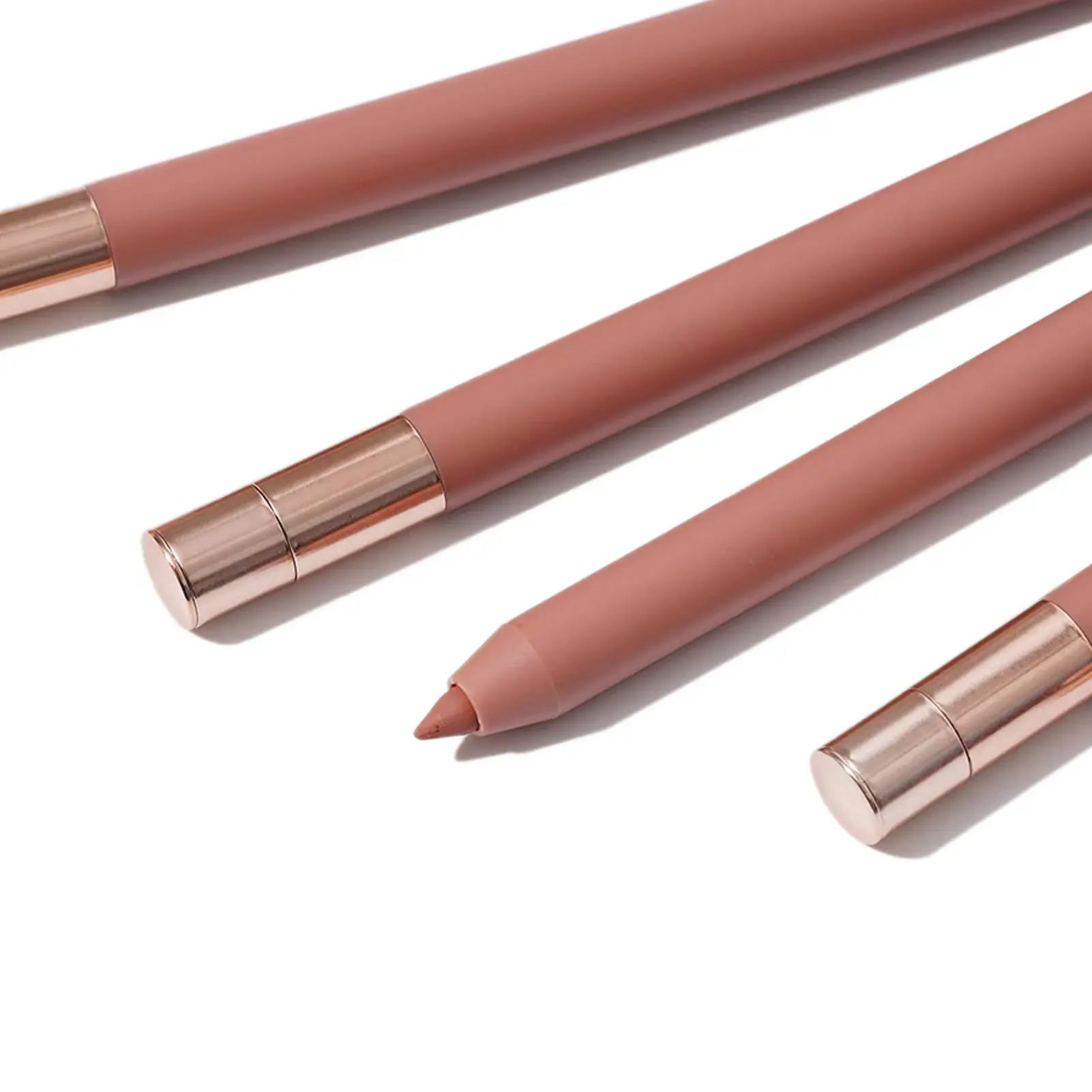 High Pigment Nude Pink Smooth Matte Dark Brown Lip Liner Long Lasting Waterproof Private Label Brown Pencil Vegan Lip Liner