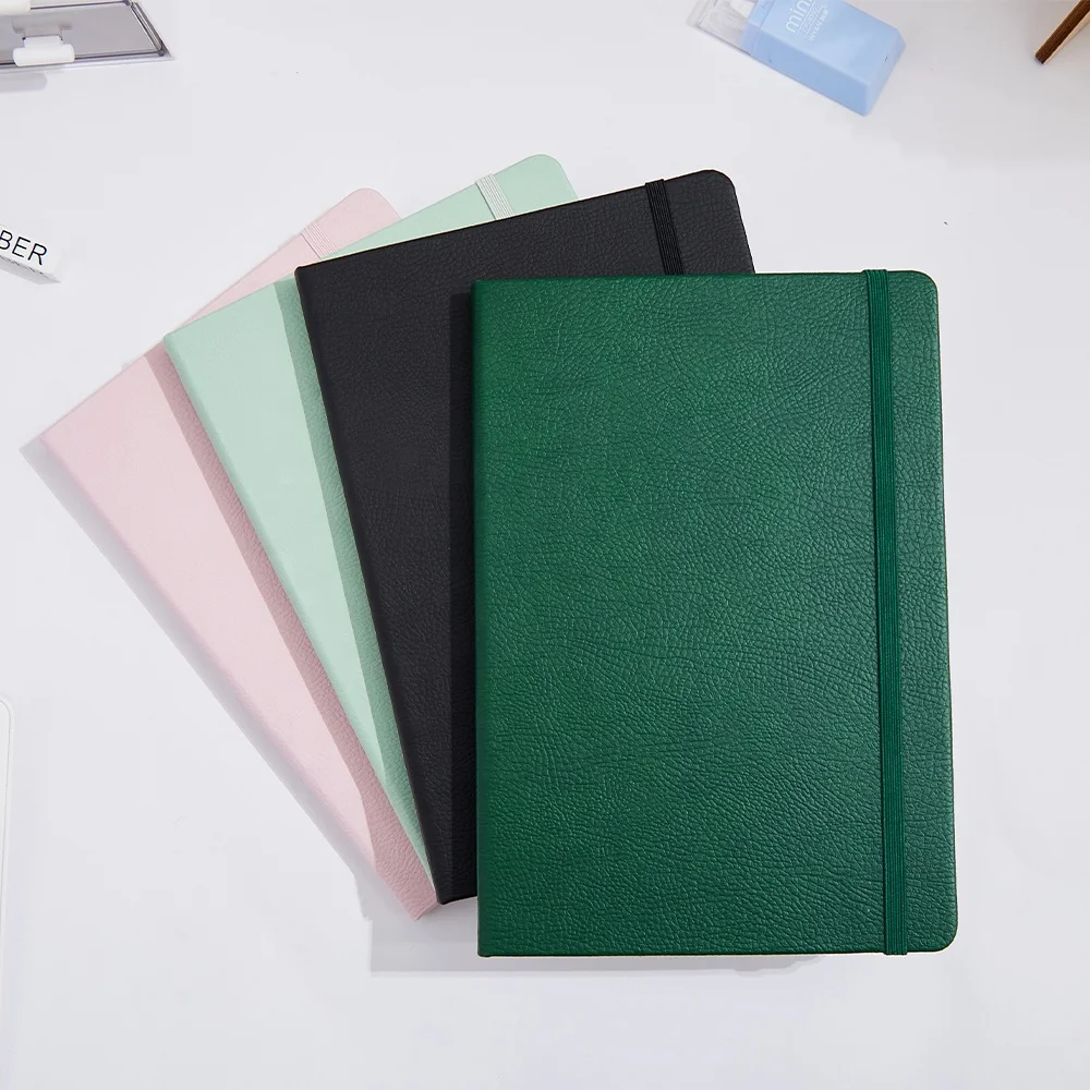 Source Factory Office Hardcover PU Leather Notebook Stationery Supplies A5  Line Dot Journal
