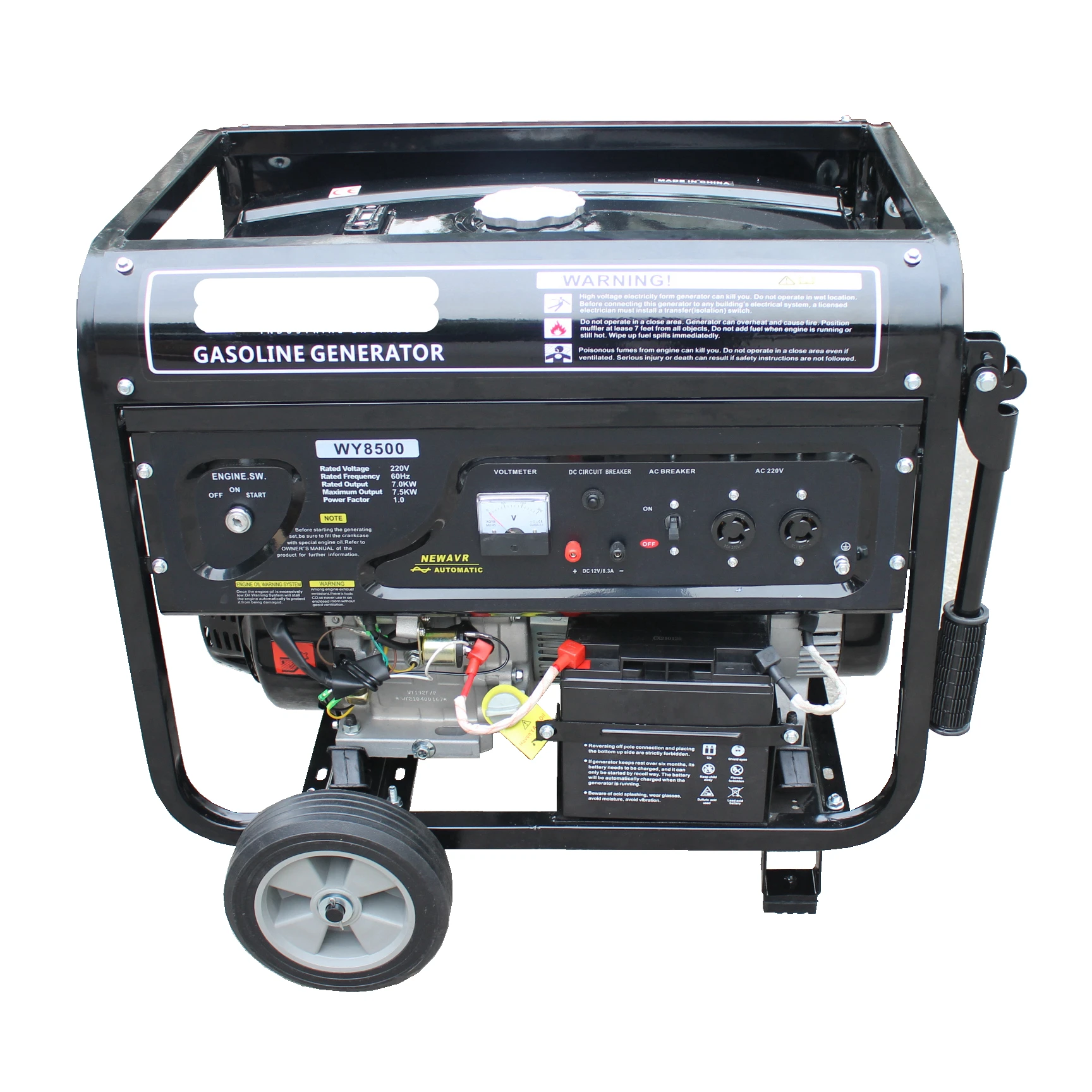 Winyou CHINA Electric Generator 7KW Gasoline Generator Set   15HP   7KW Generator Petrol
