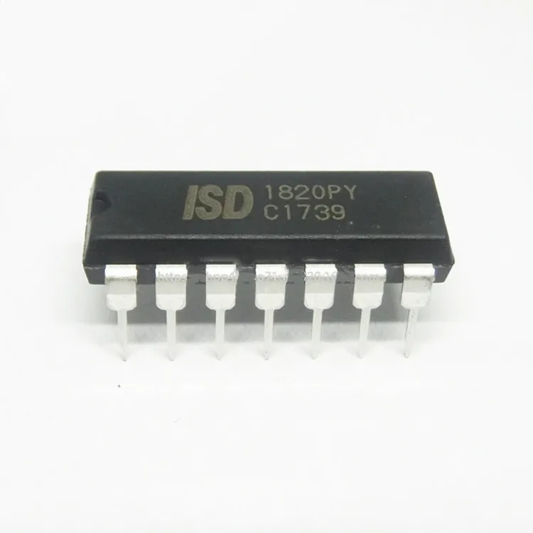 8 to 20 seconds DIP14 straight single audio  voice recording isd 1820 ISD1820PY  ISD1820