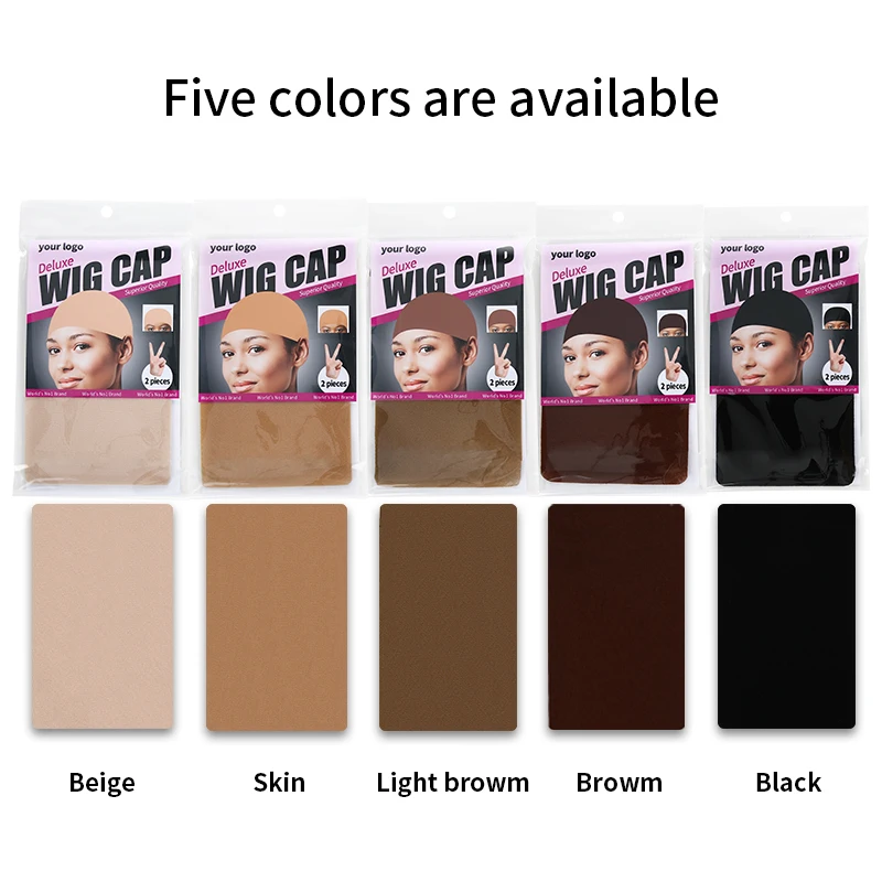 Оптовая продажа, дышащие обнаженные колпачки для париков, эластичные нейлоновые колпачки для париков