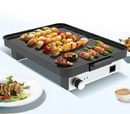 water proof detachable easy clean electric grill hot pot hot plate BBQ smokeless oil collect box