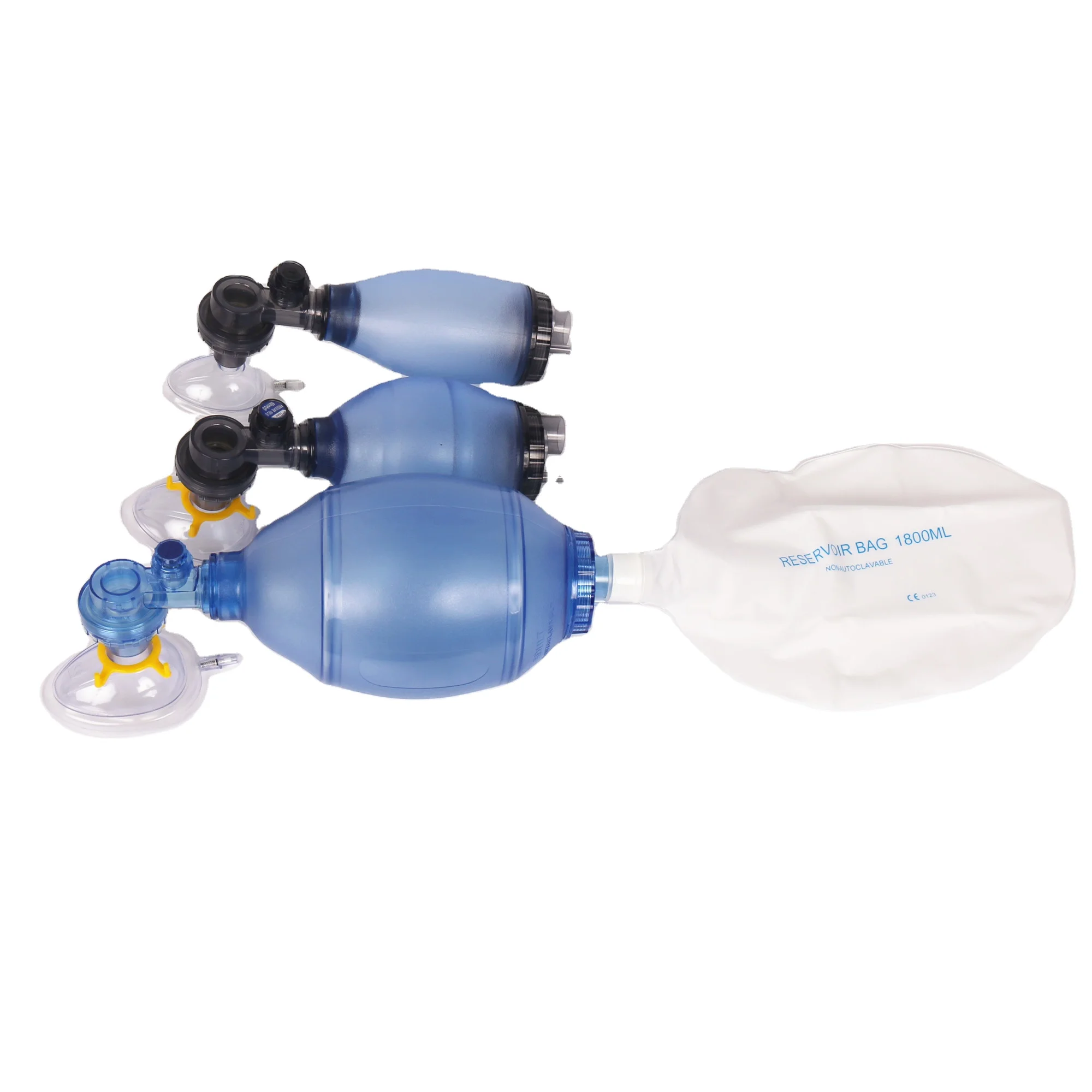 Emergency Ambu Bag Hospital Manual First Aid Medical PVC Resuscitator