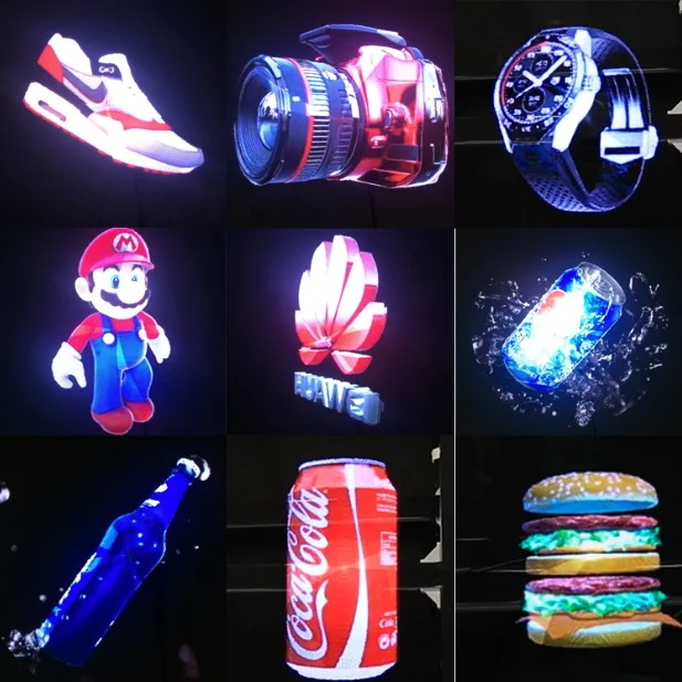 Eye Catches Cheap Holographic Fan Wifi App Control Holo Fan Splicing Function Hologram Led 3d premade Fan