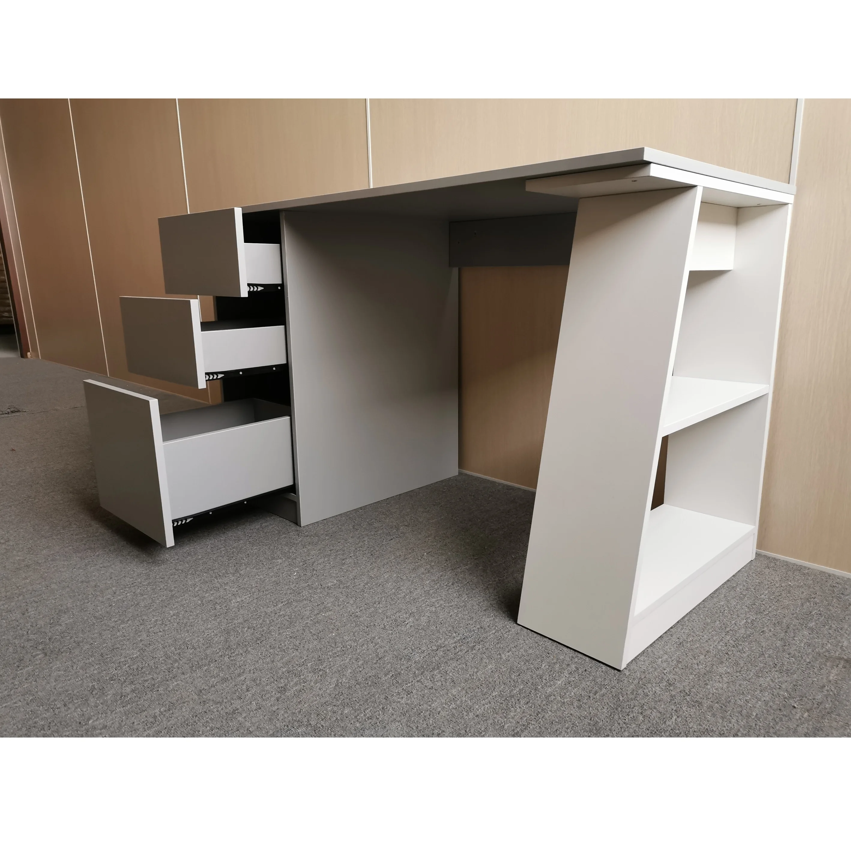 Specific Use SOHO office furniture with drawer wooden single computer table home office desk