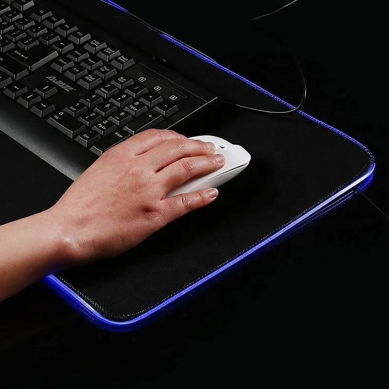 Large size Gaming Mouse Pad Laptop Computer LED RGB Soft Non-Slip Rubber Base Mouse Mat