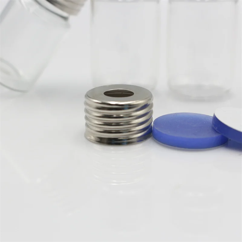 In stock Free Sample Certified LCMS GC 10cc 20cc Custom Logo Round-Flat Bottom Choromatography GC Headspace Vials