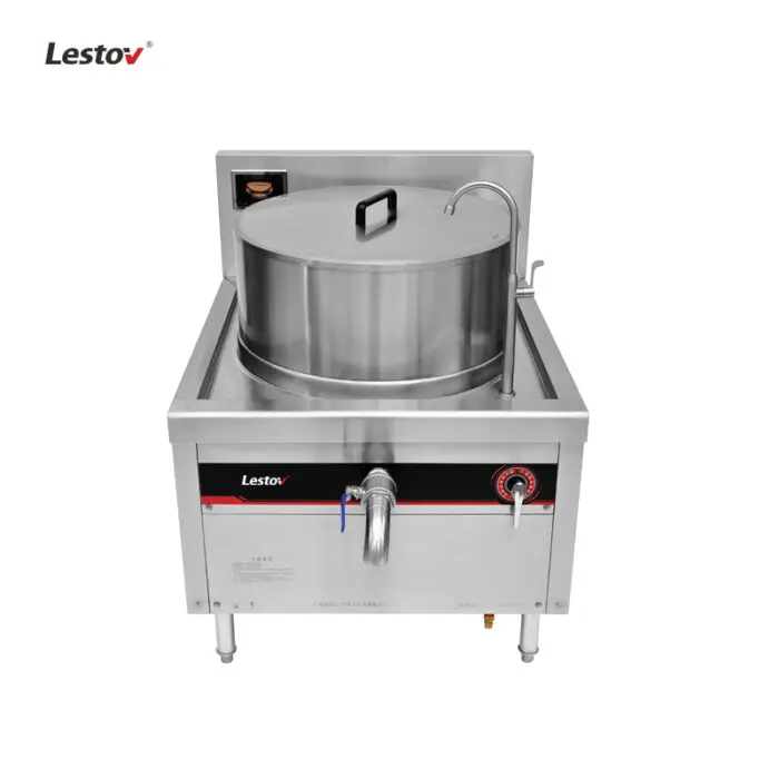 Lestov Industrial Induction Stewing Boiler for Hotel Canteen Kitchen Boiling Soup Meat 170L