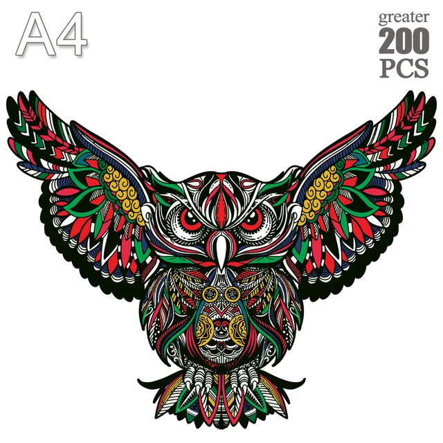 Unique shape puzzle game toy animal 3D custom wooden puzzle for adults