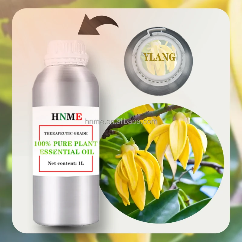 Top quality ylang ylang essential oil certified pure natural plant essential oil humidifier candle handmade soap raw material