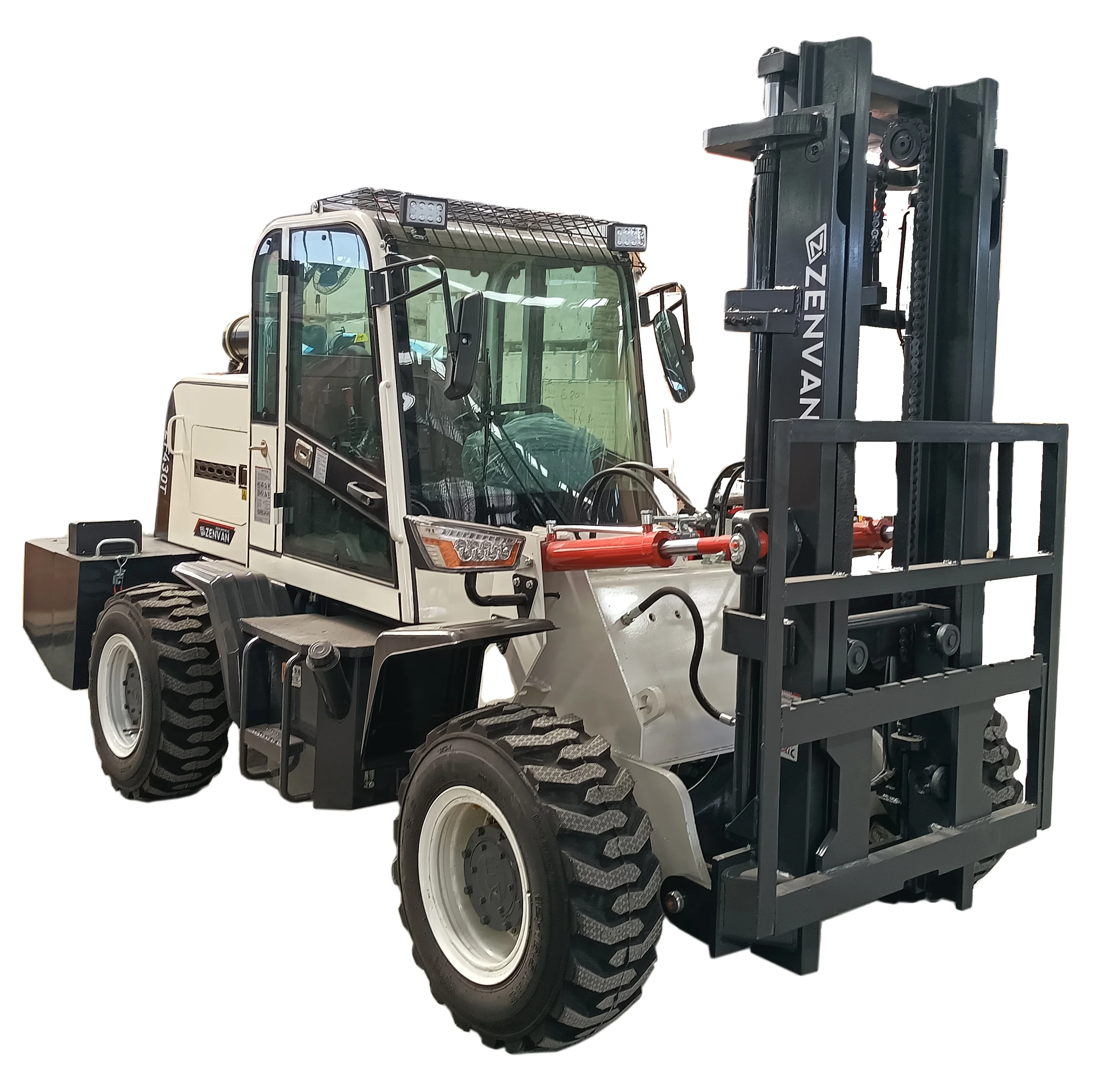 3 ton off-road forklift, 4 wheel drive, multi-purpose forklift ZF430T