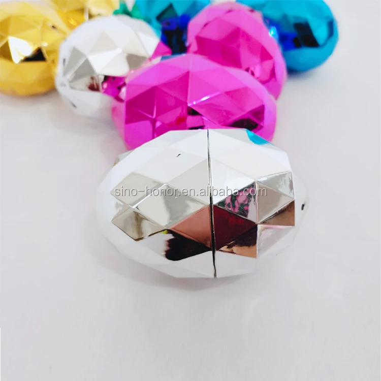 glitter decoration plastic easter egg