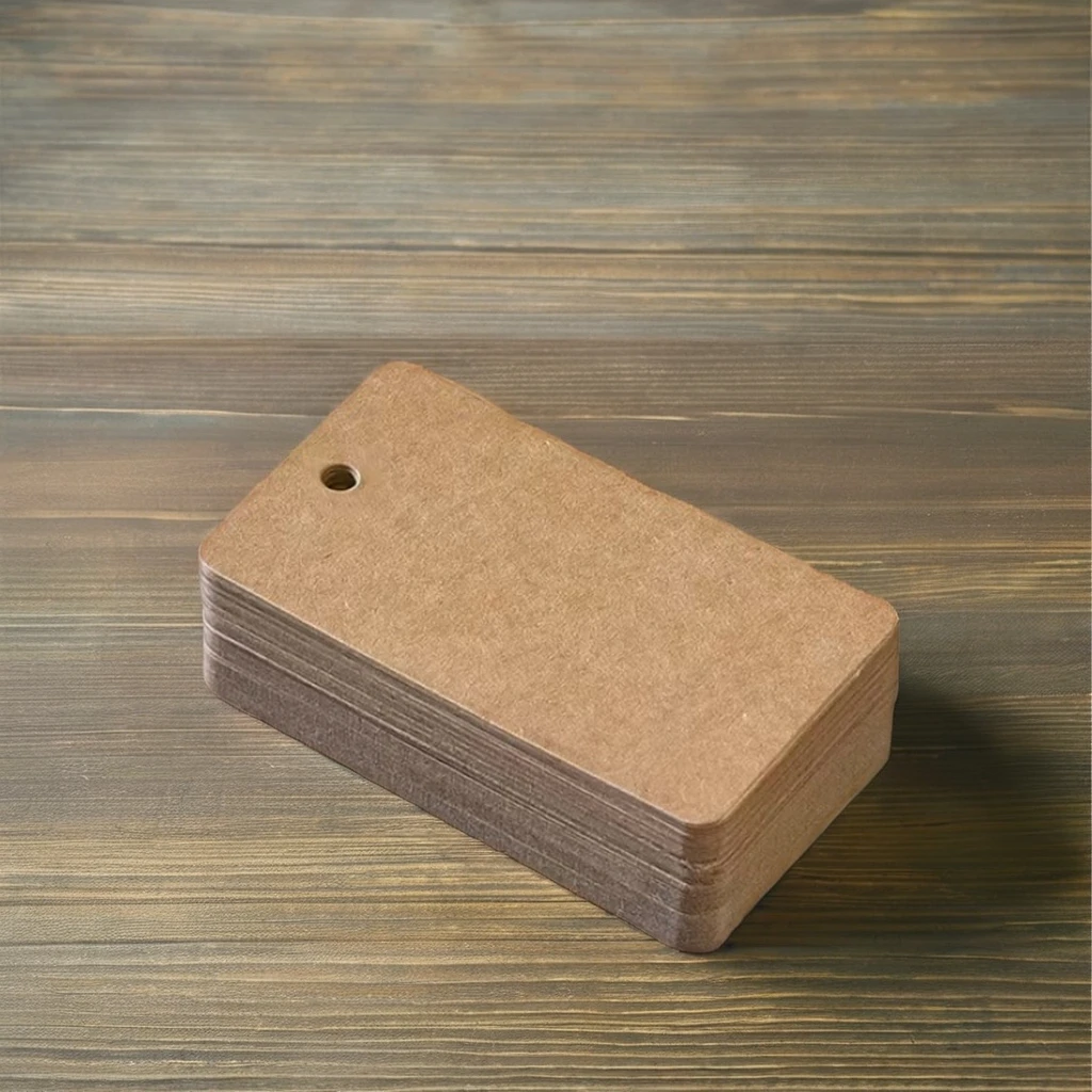 Senior Clothing Kraft Paper Tag 350g Blank Spot Tag Vanishing Stamping Embossing Personalities Hard Paper Card Clothing