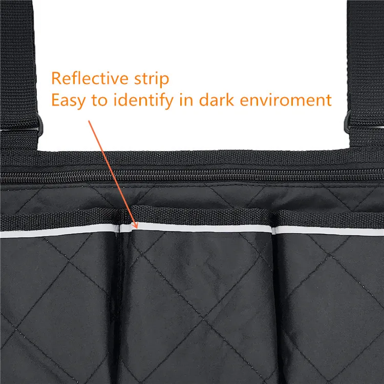 Multi Colors Walker Wheelchair Travel Armrest Side Carry Pouch Bag with Reflective Strip