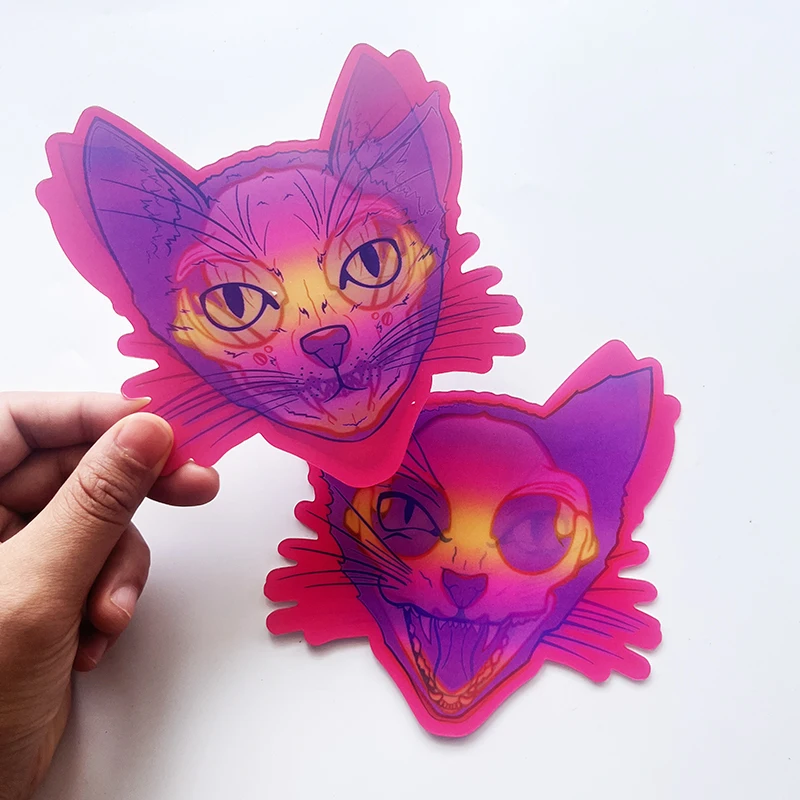 Hot Sale Car Decals Custom Anime 3D Changing Flip Motion Effect Printing Lenticular Motion Sticker