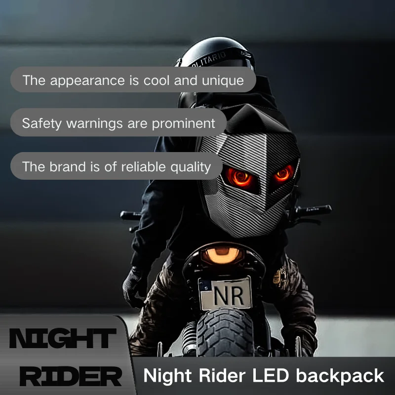Fashion waterproof Bluetooth DIY  motorcycle helmet LED display bag with USB charger outdoor riding backpack