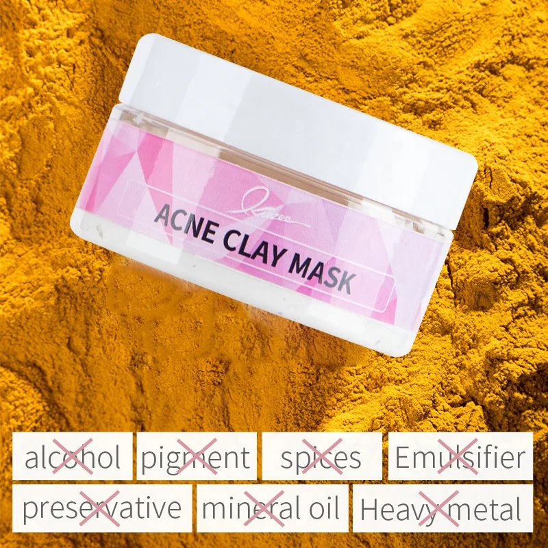 Factory Custom Natural Organic Kaolin Face Skin Care Mud Mask Deep Cleansing Oil Control Anti Acne Clay Mask